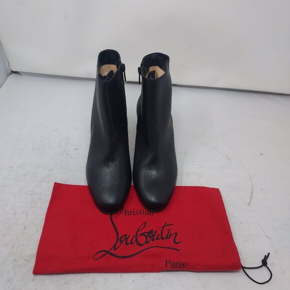 Christian Louboutin Black Turela Leather Ankle Boot - Picture 5 of 11